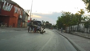 Kırkpınar şampiyonunun fayton kazası kamerada
