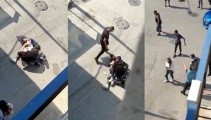 Silahlı kavga kameralara yansıdı