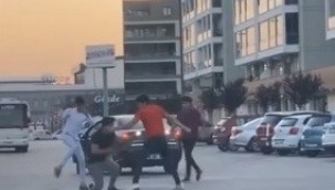 Trafikte makas atan sürücüye meydan dayağı