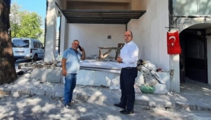 Aktaş'tan dükkânı kundaklanan esnafa büyük destek