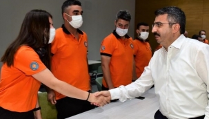 Başkan Yılmaz, kahramanları ağırladı