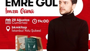 Emre Gül, imza gününde Bursalı okurlarıyla buluşuyor