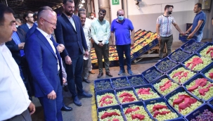 Gürkan'dan hal esnafına ziyaret
