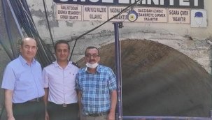 Maden işçilerine kaymakamdan ziyaret