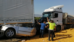 Manisa'da korkunç kaza!