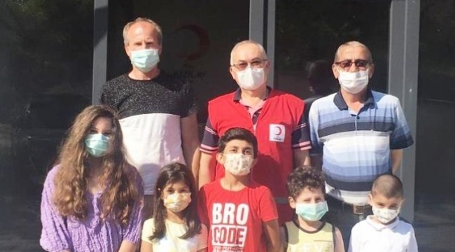 Çocuklardan örnek davranış