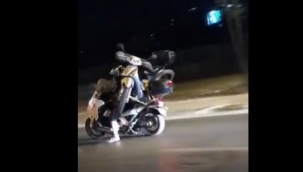 Motor üstünde motor taşıdı