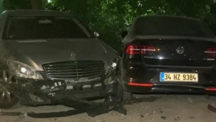 Otoparka dalan minibüs arabaları biçti