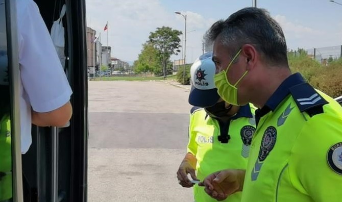 Şehirlerarası otobüs seferleri polis kontrolü altında