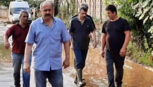 Yıldırım’da sel bölgesine hızlı müdahale
