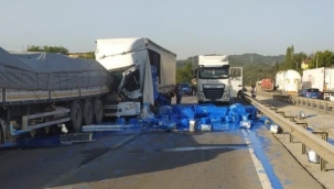 Yollar maviye boyandı