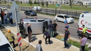 100 metre sürüklenen araçta can pazarı: 2 yaralı