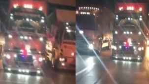 Bursa'da ilginç düğün...Kamyon şoförünün düğünü böyle olur