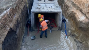 Gemlik Hisar’da su taşkınları son buluyor