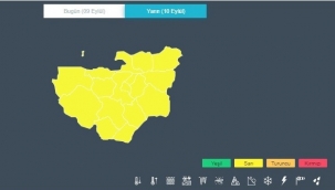 Meteorolojiden yarın Bursa için sarı uyarı