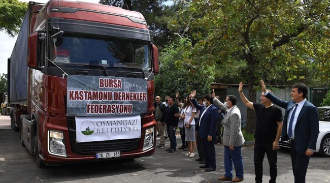 Osmangazi'den ikinci yardım tırı