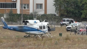 Şehrin üstünde alçak uçuş yapan helikopter paniğe neden oldu