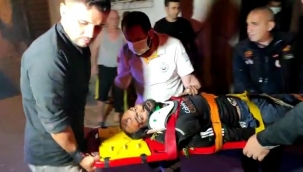 Tarihi surlardan düşen kişi yaralandı