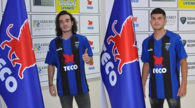 Zeynullah Türkay ve Efe Mustafa Çetin Karacabey Belediyespor’da