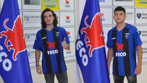 Zeynullah Türkay ve Efe Mustafa Çetin Karacabey Belediyespor’da