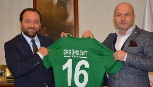 Bursaspor’dan İl Milli Eğitim Müdürü Serkan Gür’e ziyaret