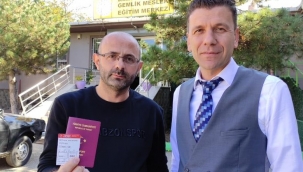 Kalfalık imtihanı için Almanya'dan geldi