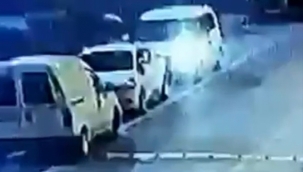 Bir caddeden 13 mazgalı böyle çaldılar!