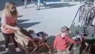 Çocuğuna hırsızlık yaptırdı