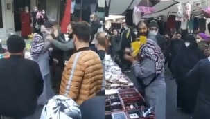Hırsızlık yaparken yakalanan kadınlar esnafa saldırdı