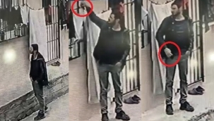 İç çamaşırı hırsızı güvenlik kamerasında