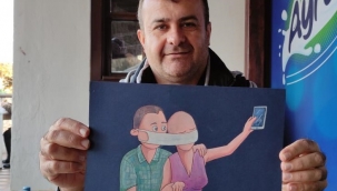 Karikatürlerini kanser hastaları için çiziyor