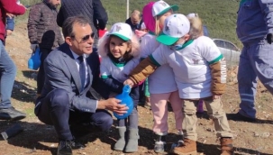 Orhangazi'de binlerce fidan toprakla buluştu