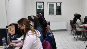 OSMEK’te bilgisayar kursuna yoğun ilgi