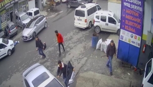 Sanayi sitesinde polisin vurulduğu olayın güvenlik kamera görüntüleri ortaya çıktı