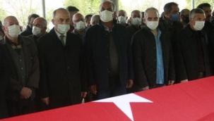 Şehit itfaiyeciye son görev