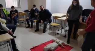 Belediye personeli ilkyardımda sınıfı geçti