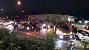 Bursa'da asker eğlencesi için trafiği böyle kapattılar