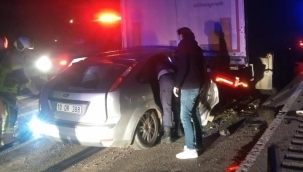 Karacabey'de kaza ucuz atlatıldı