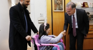 Roman kahramanları Başkan Taban’ı ziyaret etti