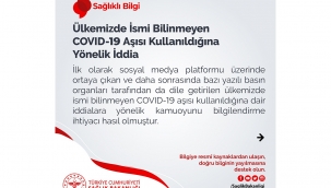 Sağlık Bakanlığından 'ismi bilinmeyen Covid-19 aşısı' iddialarına ilişkin açıklama