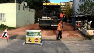 Yunuseli’nde sokaklar sıcak asfaltla kaplandı