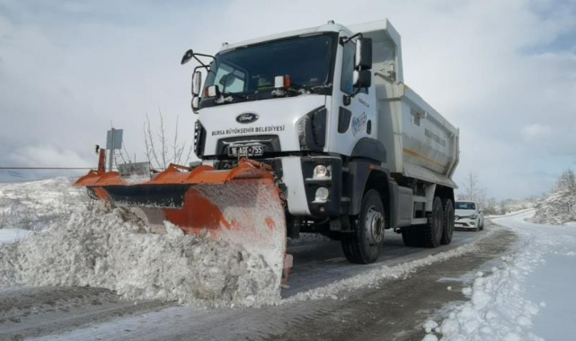 Bursa'da 55 köy yolu kapalı