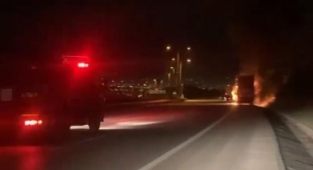 Bursa-İstanbul otobanında korkutan yangın