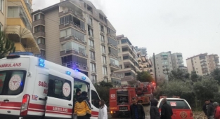 Gemlik'te bir ev alev alev yandı