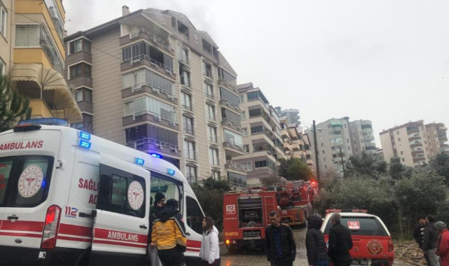Gemlik'te bir ev alev alev yandı