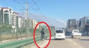Bursa'da tehlikeli maraton...
