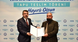 Hamamlıkızık sakinleri tapularına kavuştu