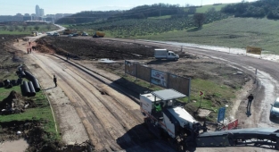 Nilüfer’i Mudanya'ya bağlayan yol asfaltlanıyor