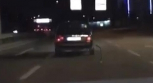 Yakıt pompasını koparıp yoluna devam etti