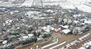 Bursa'da hayvanlar mart karını çok sevdi
